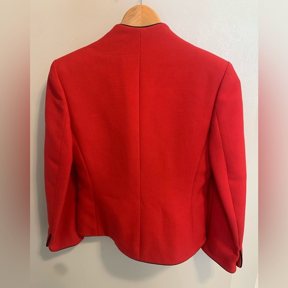Vintage Rare Small Holt Renfrew Red Blazer Jacket Union Made - Picture 7 of 9